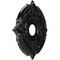 Ekena Millwork Attica PVC Medallion (Canopies up to 5 5/8"), 16"OD x 3 1/2"ID x 1"P, Textured Metallic Galaxy CMP16ATAGX - alternate 5